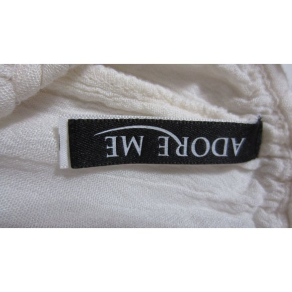 Adore Me Medium Cream Casual Beach Semi Sheer Dress. - Picture 6 of 7